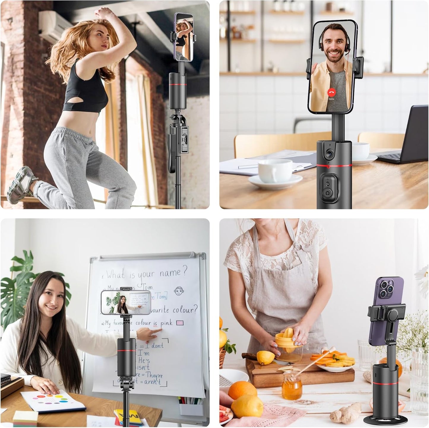 Auto Face Tracking Tripod, 360° Rotation