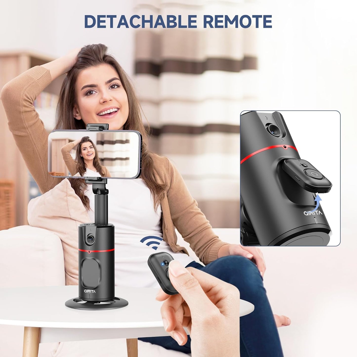 Auto Face Tracking Tripod, 360° Rotation