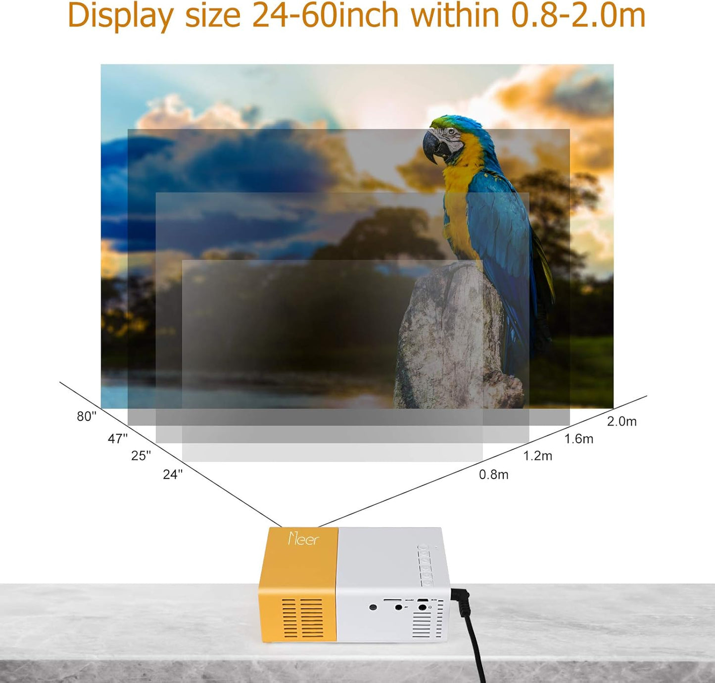 Mini Projector for Home Cinema | Full HD | Kids & Family Entertainment