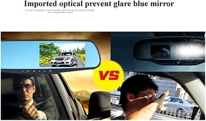 Vehicle Mirror Dash Cam with Rear View Camera