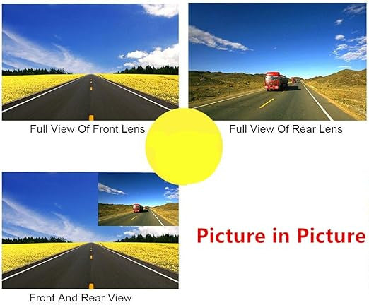 Vehicle Mirror Dash Cam with Rear View Camera