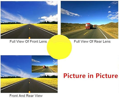 Vehicle Mirror Dash Cam with Rear View Camera